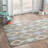 Krystyna Geometric Handmade Tufted Wool Grey Area Rug-2135055007