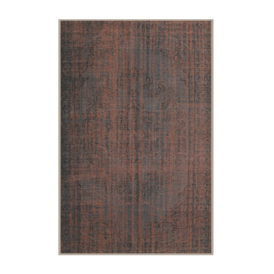 Tapis traditionnel marron / noir