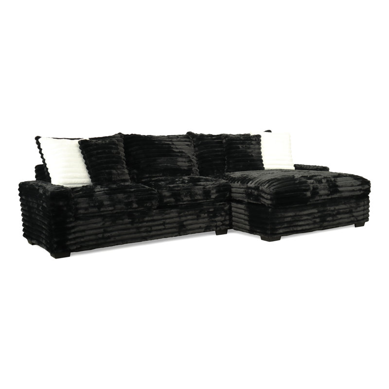Canapé modulaire Gus Cuddler, Noir, noir, noir, noir