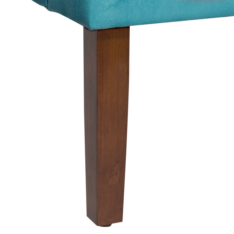 Fauteuil d'appoint incurvé Daryann, Polyester sarcelle