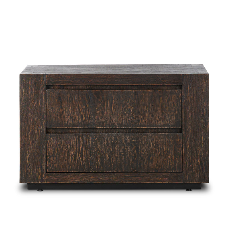 Abaso 2 - Drawer Nightstand, Dark Brown