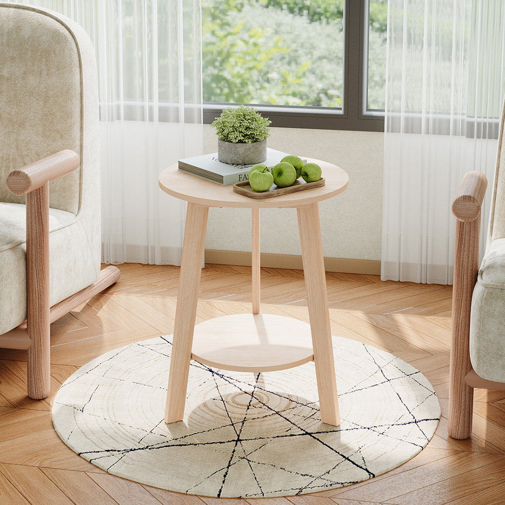 Pedestal End Table
