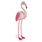 45"H Metal Mexican Art Style Flamingo Décor for Garden, Patio & Lawn