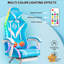 Fauteuil de jeu ergonomique à DEL avec coussin lombaire à massage-80920293