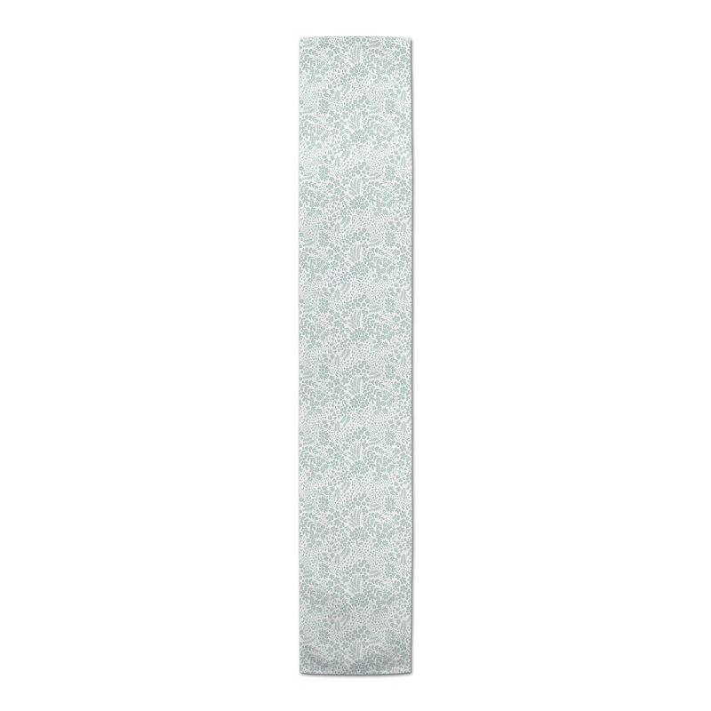 Chemin de table Altynbek, 72 po x 16 po, Bleu