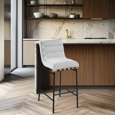 Vincentas Upholstered Counter Stool