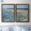 Breakwater - Ensemble de 2 reproductions d'art sur toile encadrées-851360831-851360830