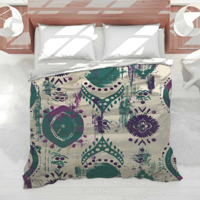Bohemian Abstract Motif Comforter