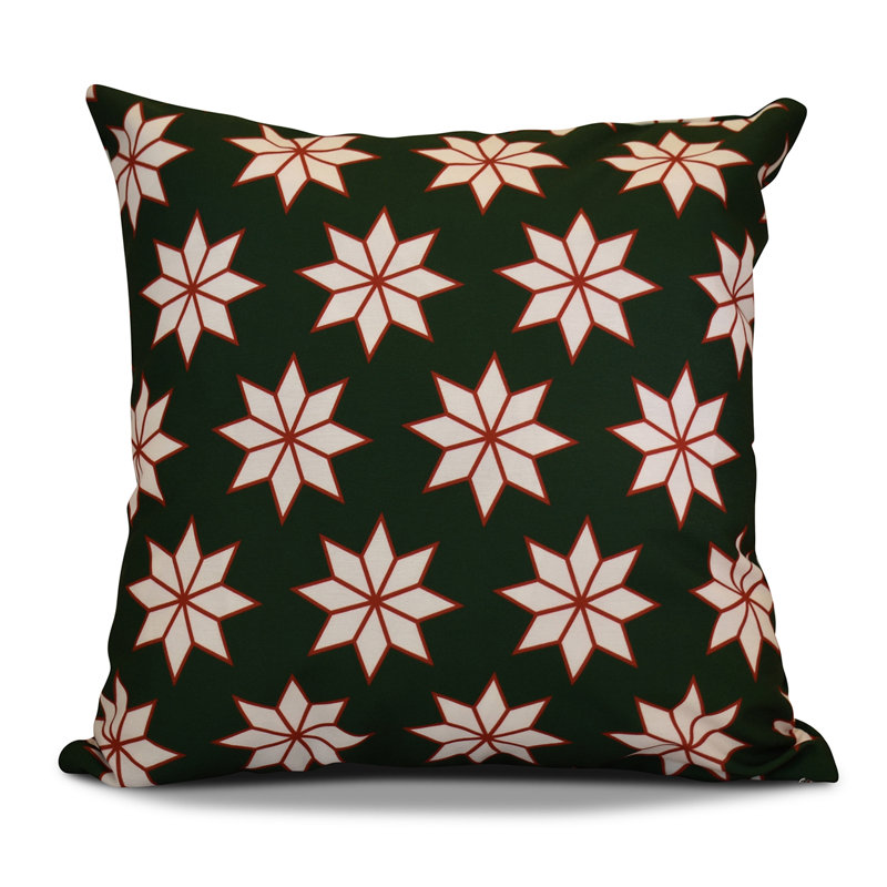 Coussin d'extérieur carré, H 16 po x l 16 po, Vert foncé