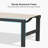 Patio Lounge Chair Set Of 3 Outdoor Chaise Lounger Aluminum Frame With Armrest Side Table And Wheels-497139490