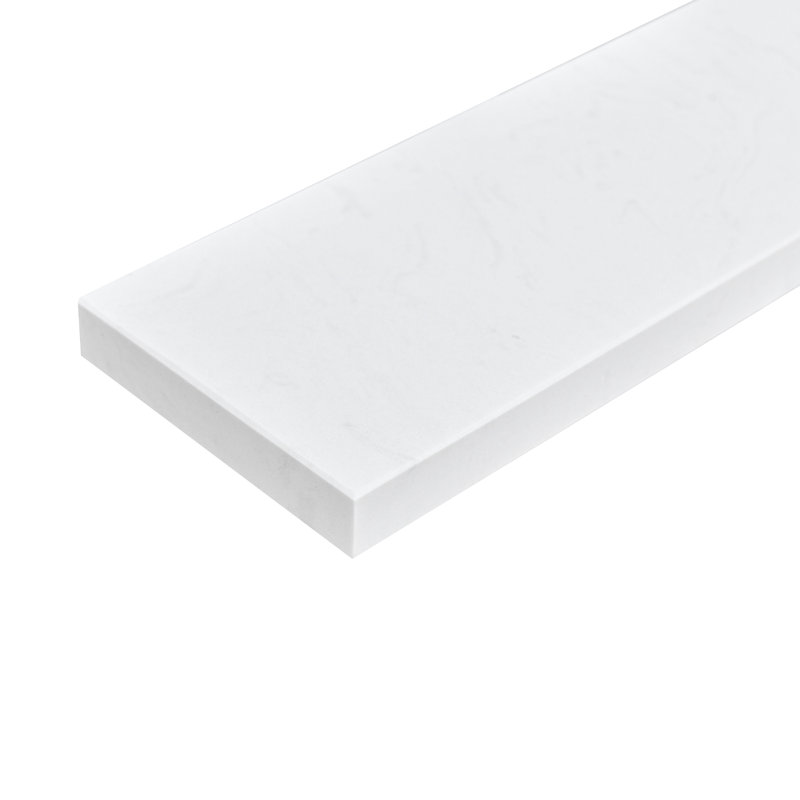 Dosseret de meuble-lavabo en pierre reconstituée de 91 cm (36 po) couleur blanc Ariston