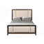 Modern Bed, Luxurious Upholstered Bed With Classic Antique Finish For Optimal Rest