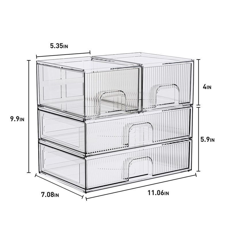 Stackable Storage Box, Acrylic Organizer