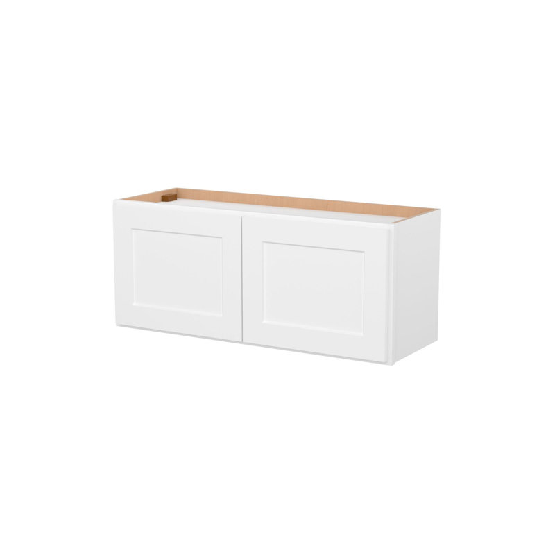 Meuble de cuisine mural à 2 portes, à monter soi-même, 30,5 cm (P) x 91,5 cm (L) x 38 cm (H), blanc, 15"