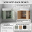 Ensemble de meuble-lavabo simple 21,6 po avec plateau en céramique Gabrielle-280020928