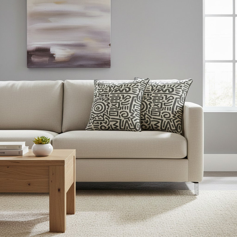 Halsey Square Pillow Cover & Insert