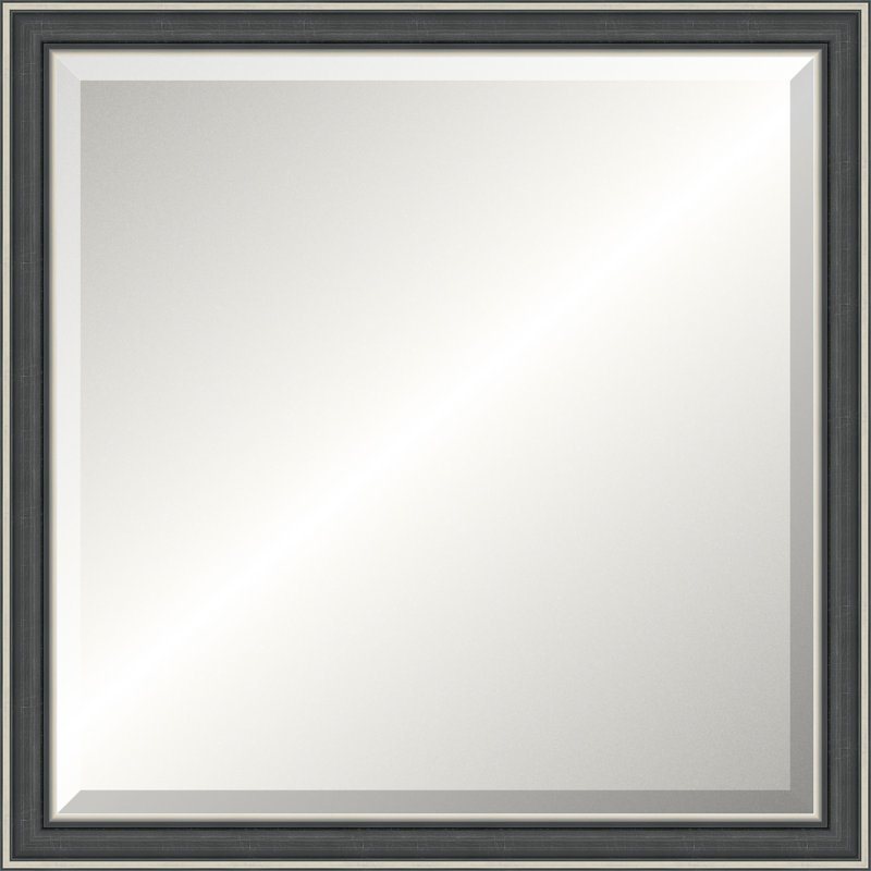 Silver Rustic Mirror, Small Square