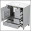 Meuble-lavabo gris de 30 pouces avec lavabo, porte à fermeture en douceur et beaucoup de rangement pour les salles de bain modernes-2064848997