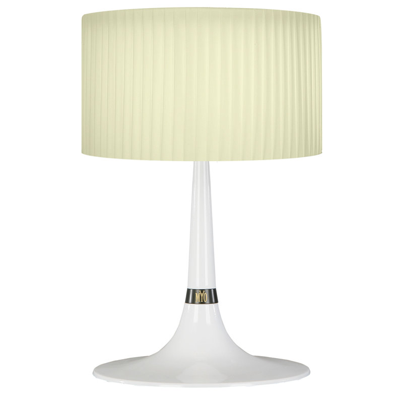 Nude Glass Table Lamp, Bright Black
