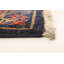 Tapis unique en laine noué à la main bleu marine 4 pi 2 po x 5 pi 3 po New Age Lahore Finest Azeil