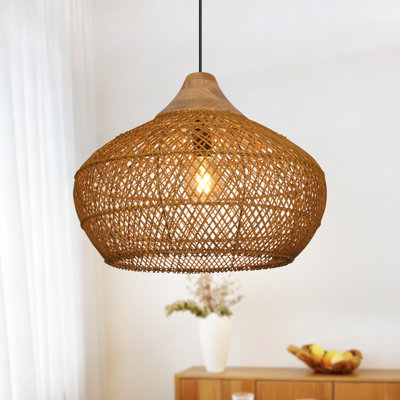 Bridin 1 - Light Natural Geometric Pendant