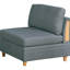 Canapé modulaire 6 pièces: tissu d'acier pour le salon, 2 fauteuils en coin, 3 fauteuils sans accoudoirs, 1 pièce moderne pour la maison: en tissu, canapés d'angle,