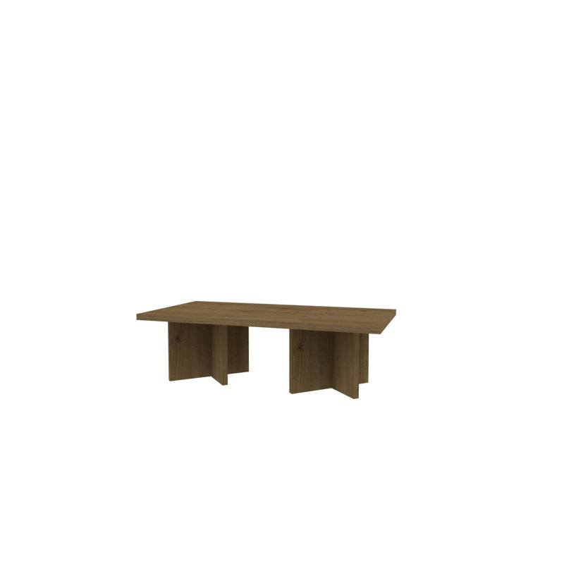 Table basse Cleora, Bois brun