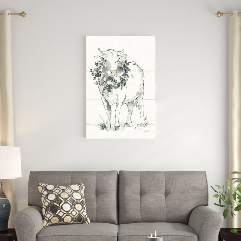 «Modern Farmhouse X» par Anne Tavoletti - reproduction d'art sur toile tendue, H 36 po x l 24 po