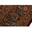 Tapis oriental mauve / vert en laine noué à la main 8 pi x 10 pi 1 po Roca