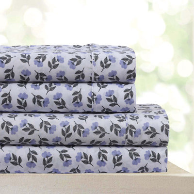 600 Thread Count Egyptian Quality Cotton Printed Sheet Set