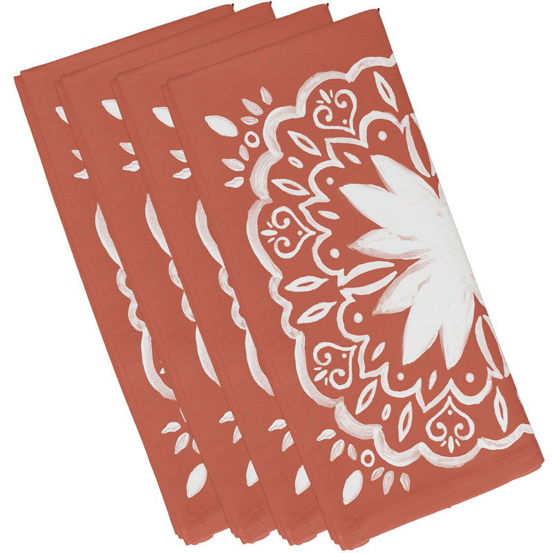 Ensemble de serviettes 4 pièces Aeryn, Orange