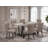 6 Piece Dining Set Contains a Rectangle Dining Room Table with V-Legs and 4 Blue Linen Fabric Upholstered Chairs with a Bench, 36x60 Inch, Multi-Color-133567853-133567859