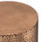 Johnsen 15"W Metal Industrial Boho Tribal Pattern Drum End Table with Textured Finish, Assembled-104200692