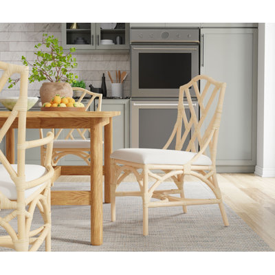 Alderson 20'' H Cotton Upholstered Side Chair