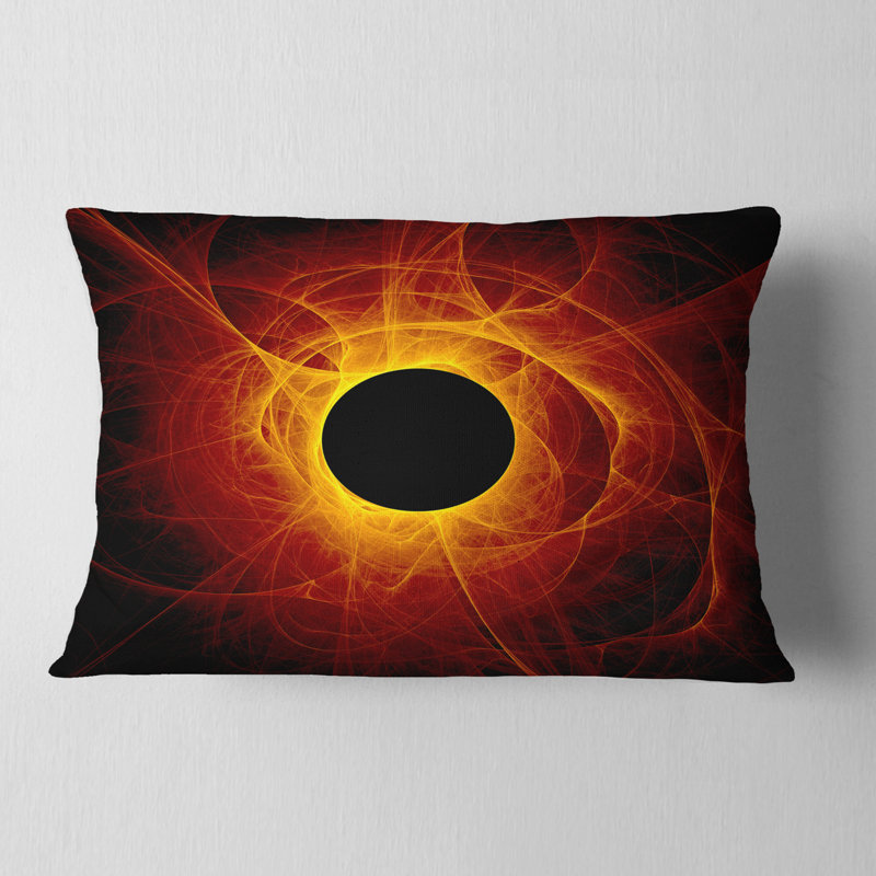 L'oeil de Dieu, art numérique - coussin imprimé abstrait