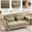 59.8''W 3-Level Adjustable Upholstery Chenille Loveseat-1365776397