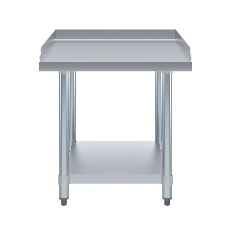 24" Stainless Steel Equipment Stand with Galvanized Undershelf