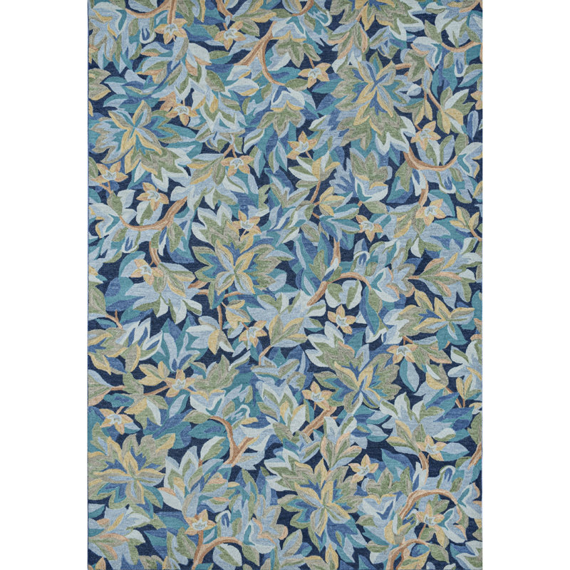Avalonian Handmade Hand Tufted Wool Blue/Green Rug, Rectangle 9' x 13'