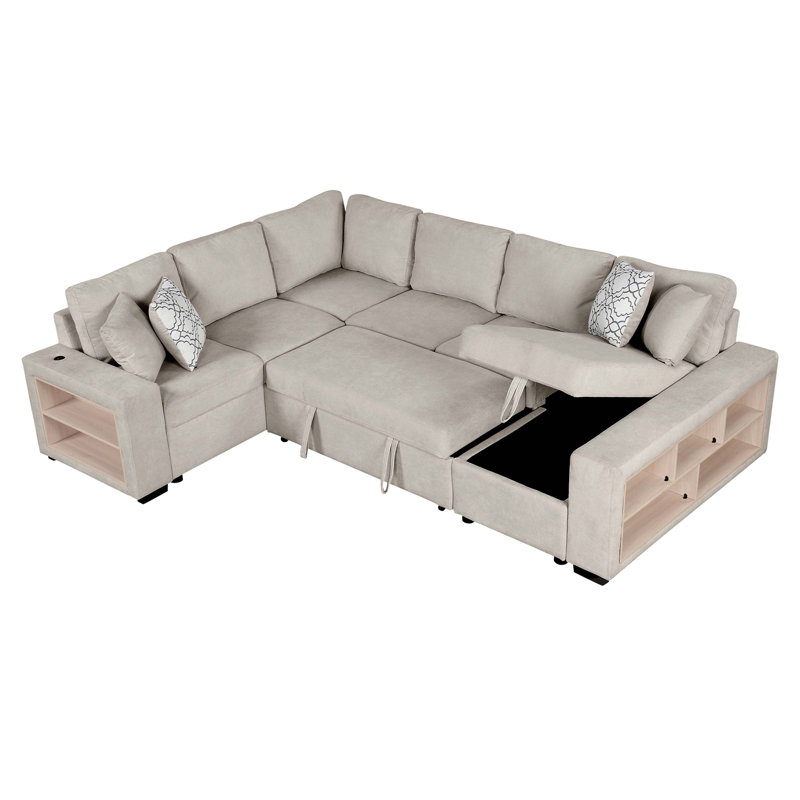 Nithish 109.01'' Upholstered Sofa, Beige