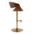 Arabelle Adjustable Faux Leather Bar Stool with Rounded T Footrest (Set of 2)-125600963-125600964