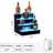 LED Liquor Bottle Display Shelf, Bottle Display Shelf Bar Shelves with Remote & App Control, 16 Colours, 4 Music Modes