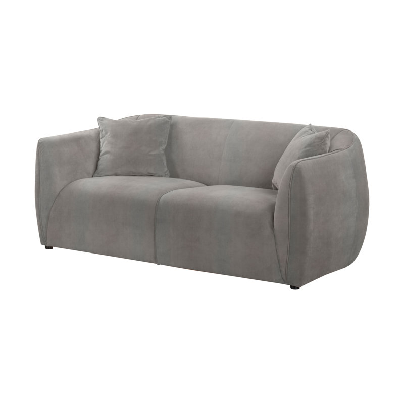 Marguerite 2 Seater Velvet Sofa, Silver