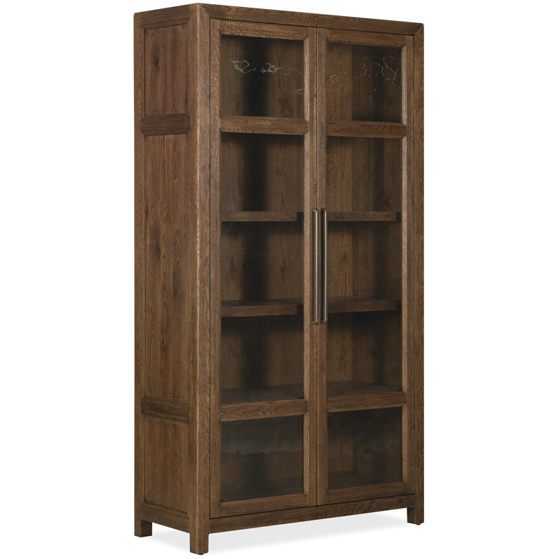 Driftwood Lighted Curio Cabinet, Walnut