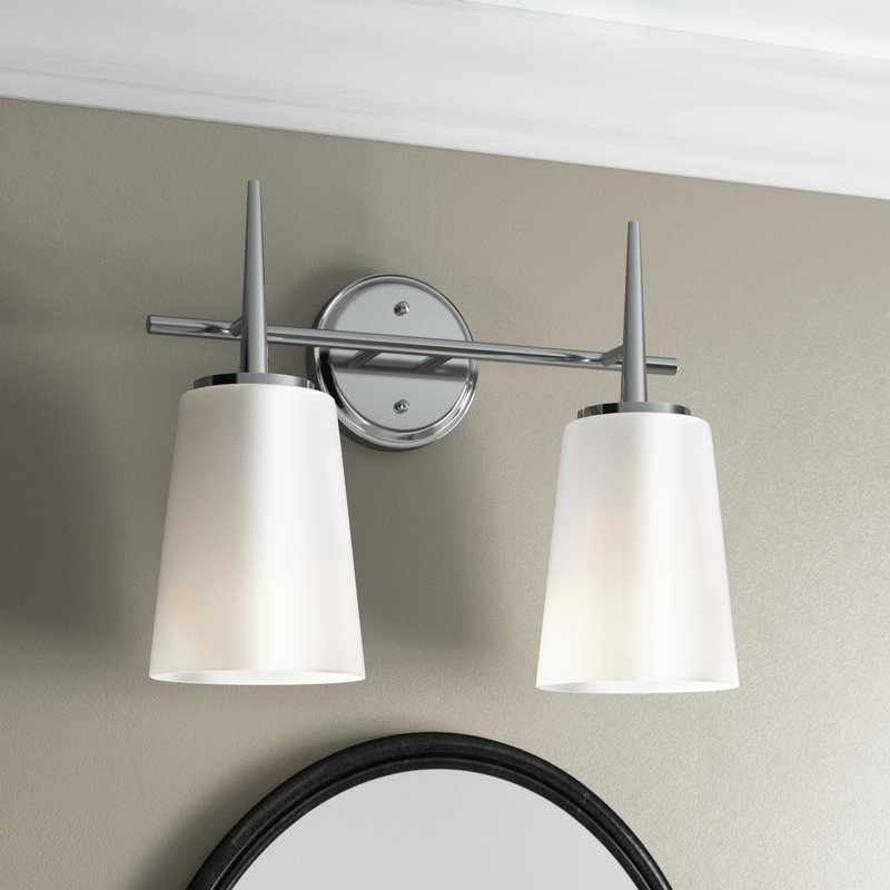 Éclairage pour meuble-lavabo à intensité variable Erlandson, Chrome, 9,3 W A19 moyen