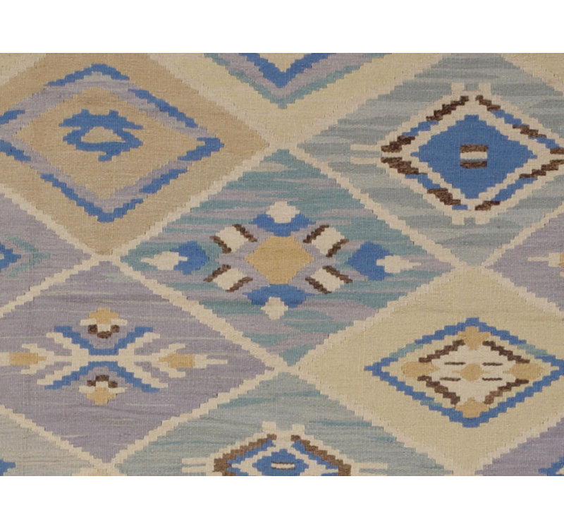 Moroccan Area Rug in Gray/Blue