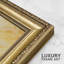 "Rustic Cross Serene Landscape with Water Reflection Impressionism Gold Art, décoration murale encadrée"-108570966