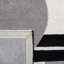 Tapis gris / noir / blanc en laine fabriqué à la main Felipe-70742654