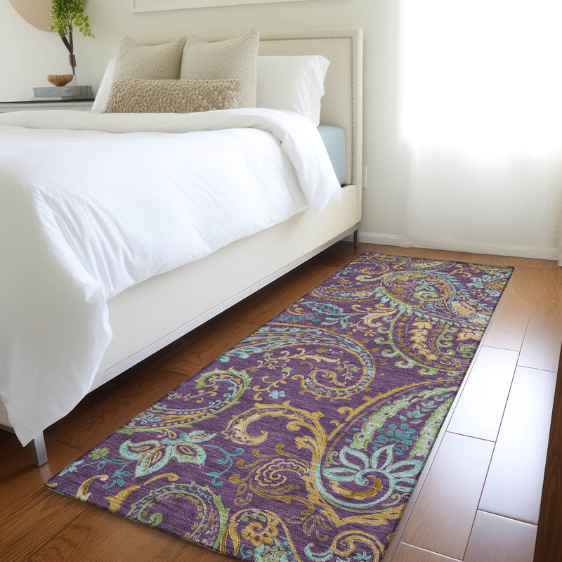 Tapis intérieur / extérieur Kinslee, Tapis de couloir 2 pi 3 po x 7 pi 6 po