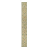Rug & Kilim’S Modern Oushak Style Extra-Long Runner In Brown And Green With Florals