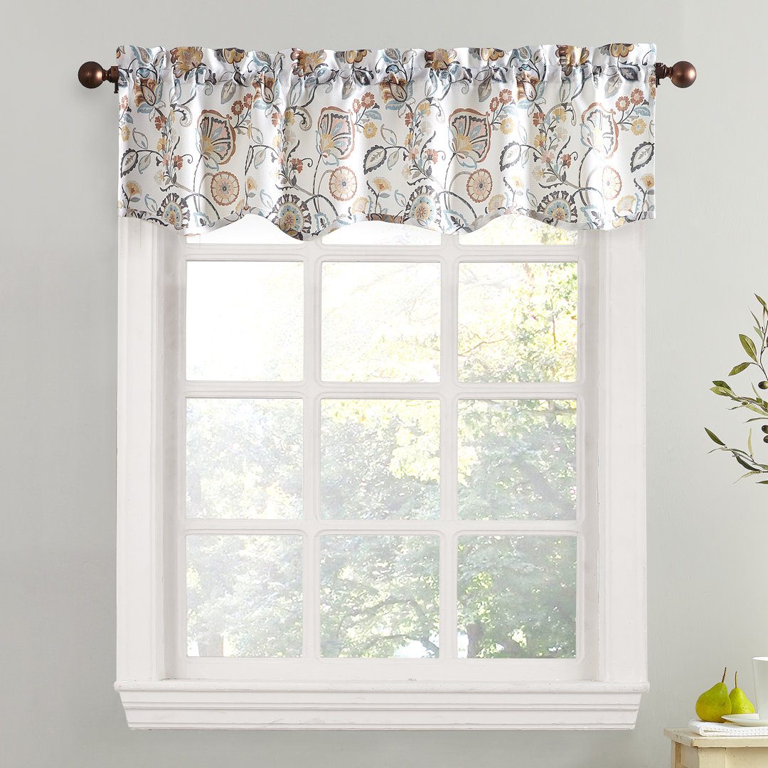 Lottemaria Paisley Tailored Window Valance Bungalow Rose